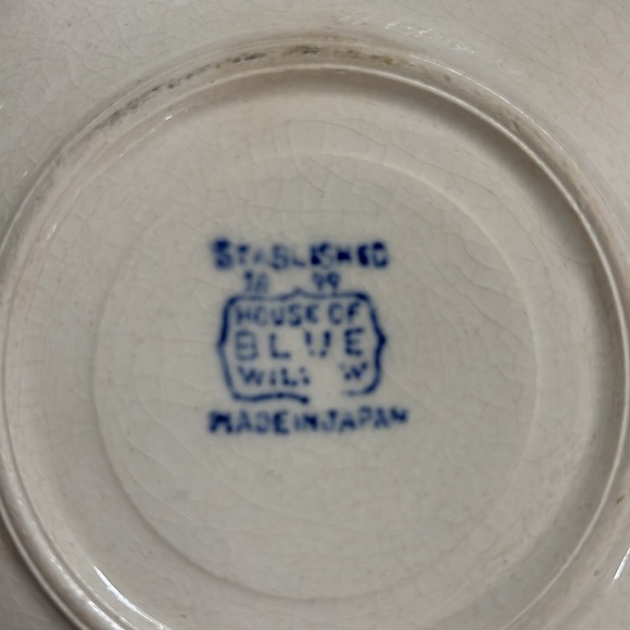 House of Blue Willow tea cup saucer - Picture 3 of 5